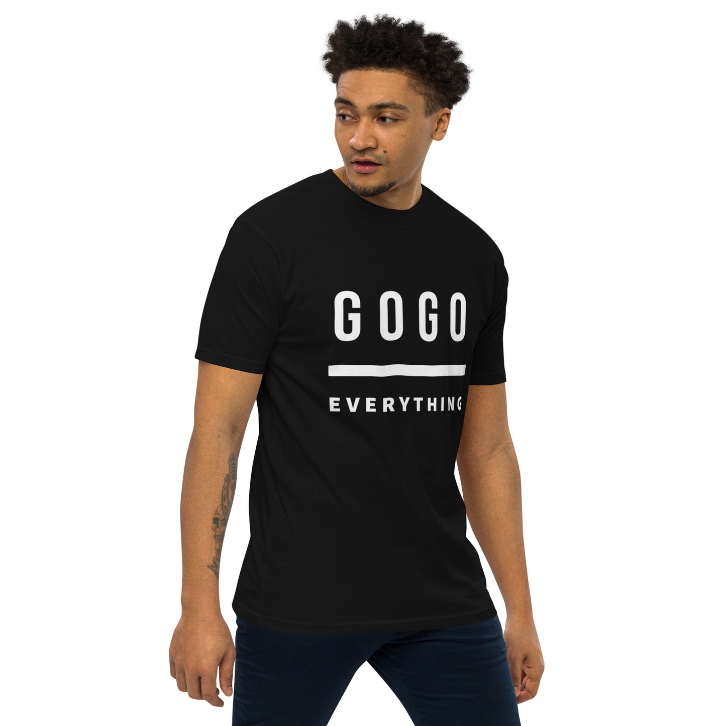 GoGo Over Everything Bar Design Heavyweight Tee